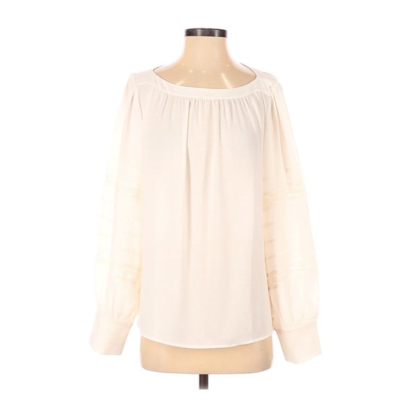 LOFT Tops - Ann Taylor LOFT Balloon Long Sleeve Blouse Ivory S